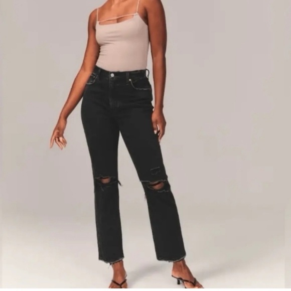 Abercrombie & Fitch Denim - Abercrombie and Fitch the ankle straight ultra high-rise curved love size 28/6
